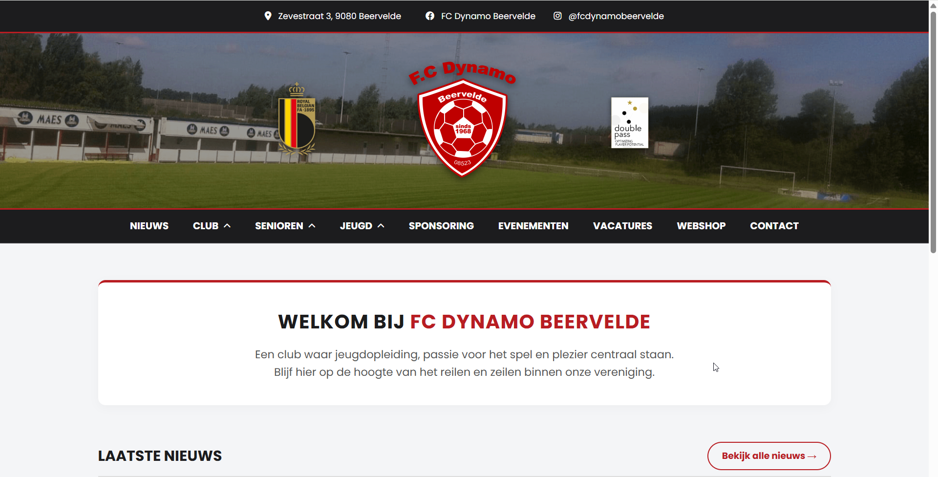 Vernieuwde clubwebsite klaar voor de aftrap!
